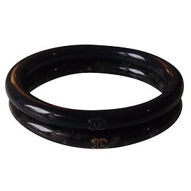 Bracciale Chanel Cuore Blu e Verde in Resina Multicolore