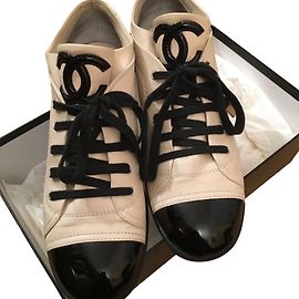 Chanel zapatillas Beige