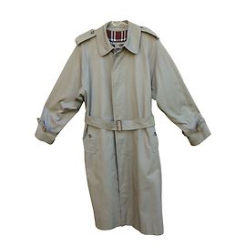 Gabardina Burberry Gris de Algodón Gris