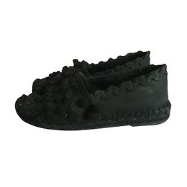 Maje Espadrilles aus Baumwolle Schwarz Schwarz