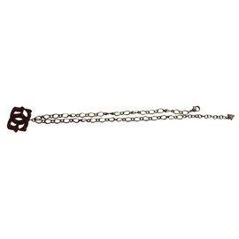 Guess-Necklaces-Dark brown,Copper