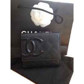 Chanel-Monederos, carteras, casos-Negro