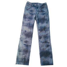 Vaqueros Kenzo Azul Camuflaje Corte Recto Azul