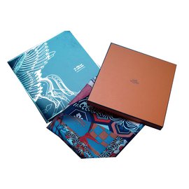 Hermès-Sciarpa seta-Multicolore
