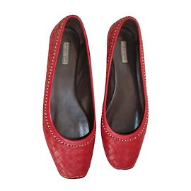 Bottega Veneta Ballerinas Red