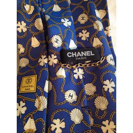Chanel-Krawatten-Blau