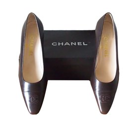 Chanel-Escarpins Chanel-Chocolat