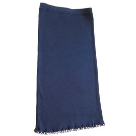Chanel-Falda-Azul marino