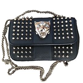 Borsa a tracolla Philipp Plein nera Nero