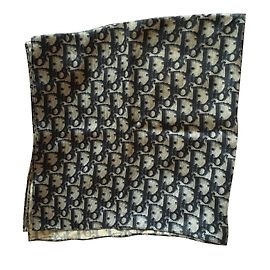 Christian Dior Silk scarf Navy blue