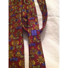 Chanel-Tie-Dark red