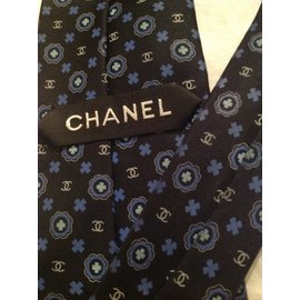 Chanel-Tie-Navy blue
