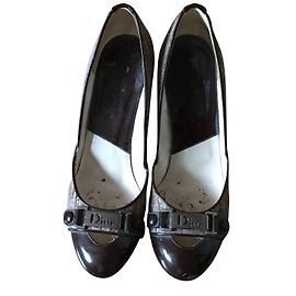 Christian Dior Monogramm Pumps Braun 9cm Braun