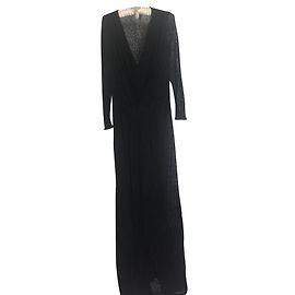 Robe Longue Faith Connexion Imprimé Léopard Noir Noir