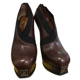 Fendi-Ankle Boots-Beige