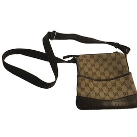 Gucci-Handtasche-Dunkelbraun