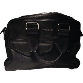 Autre Marque Chevignon Briefcase Black Leather Black
