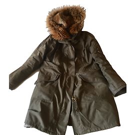 Yves Salomon Parka / coa Caqui