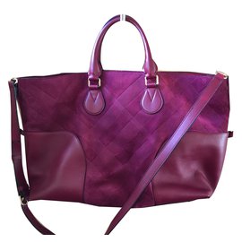 Burberry-Bur Handbag-Purple