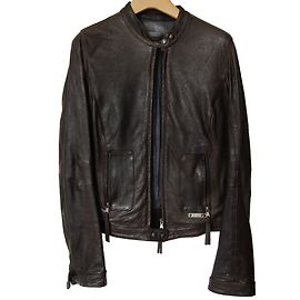 Autre Marque Martinaesse Lederjacke Schokoladenbraun Schokolade