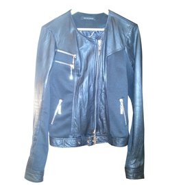 Autre Marque Bikerjacken Mangano Schwarz