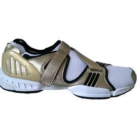 Stella Mc Cartney Sneakers Stella McCartney in pelle bianca e oro Nero Bianco D'oro