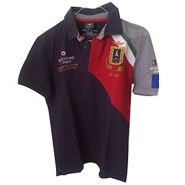 Autre Marque Aeronautica Militare Polo Blu navy