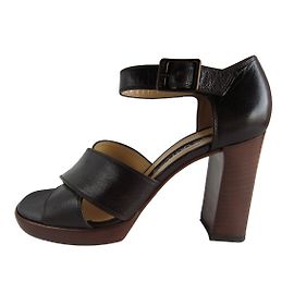 Sandali Sergio Rossi in pelle marrone Marrone