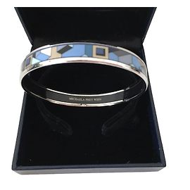 Michaela Frey Motifs Bleu et Gris Blue