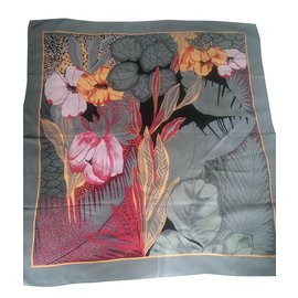 Lenço de seda Christian Dior multicolorido Multicor