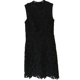 Vestido de renda preto Coast Preto