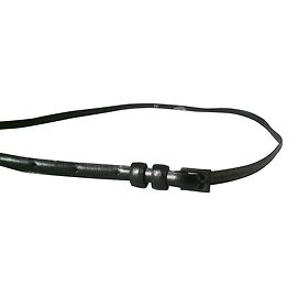 Ceinture Max Mara en cuir noir Noir