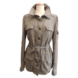 Ikks Jackets Khaki