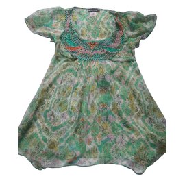 Antik Batik-Blusa de seda-Multicolor