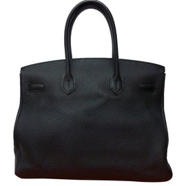 Hermès-Sublime Sac Hermès Birkin 35 en cuir Togo noir / Etat neuf.-Noir