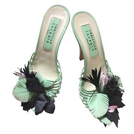 Christian Lacroix Mules Vert