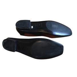 Hermès-Pantofole in morbida pelle di agrifoglio-Nero