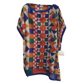 Hermès Túnica de playa Multicolor