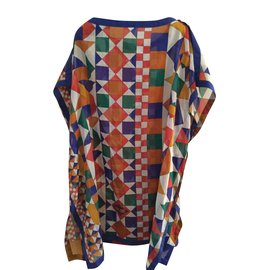 Hermès-Tunique de plage-Multicolore
