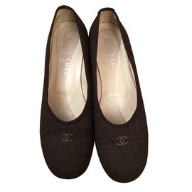 Ballerines Chanel Marron Marron