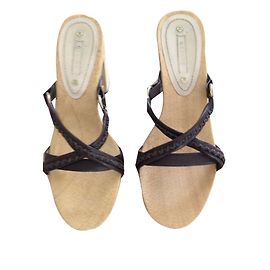 Céline Holzschuhe Dunkelbraun