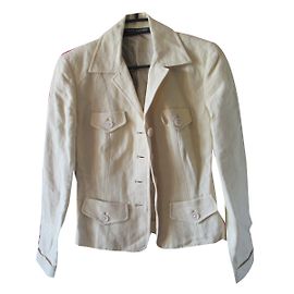 Jaqueta Ralph Lauren de linho bege Bege
