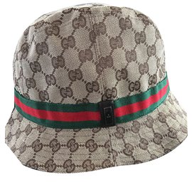 Gucci-Gorro Para O Chapéu-Marrom