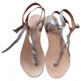 Ancient Greek Sandals-sandali-Argento