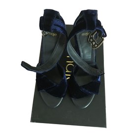 Maje-Sandals-Black,Blue