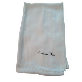Christian Dior-Sciarpa-Bianco sporco