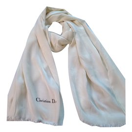 Christian Dior-Schal-Aus weiß