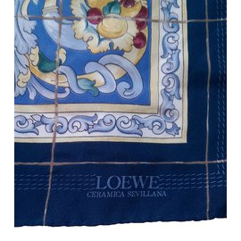 Loewe-Cachecol de seda-Multicor