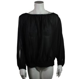 Marc Jacobs Seidenbluse Schwarz Schwarz