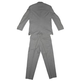 Louis Vuitton-Striped suit-Grey